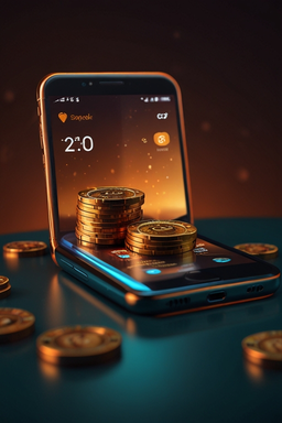 Smartphone mit Vegas Hero App